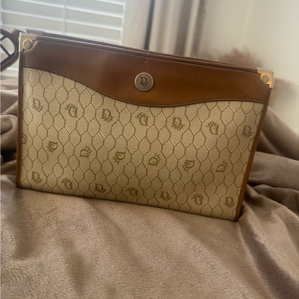 Dior honeycomb clutch